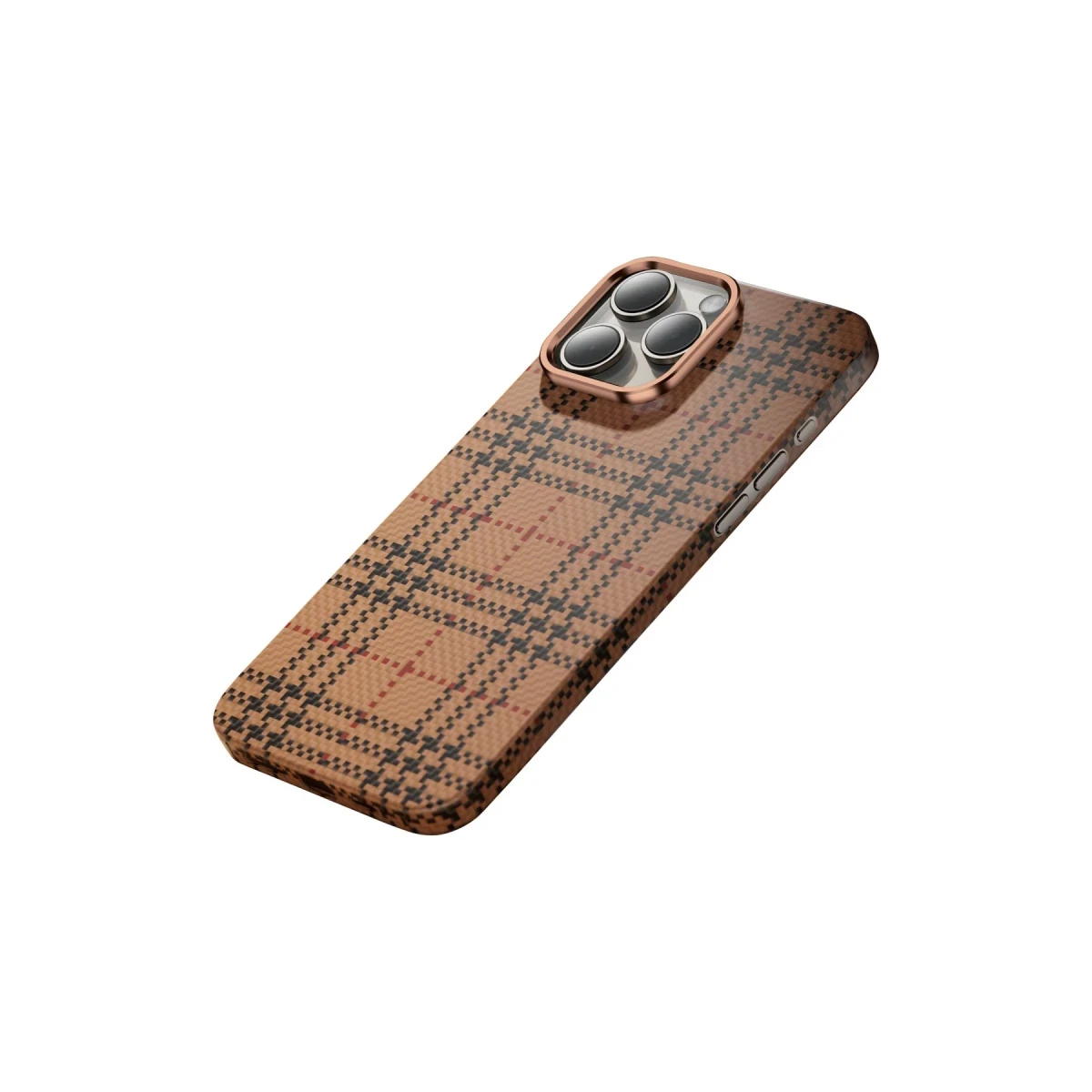 Keephone Apple iPhone 16 Pro Max Scots Kevlar Magsafe Kılıf - Çöl Titanyum