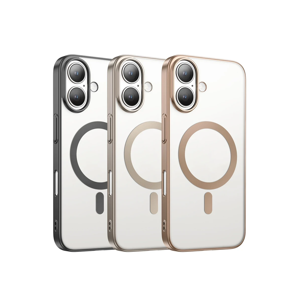 Keephone Apple iPhone 16 Skingrip Magsafe Kılıf - Natural Titanyum