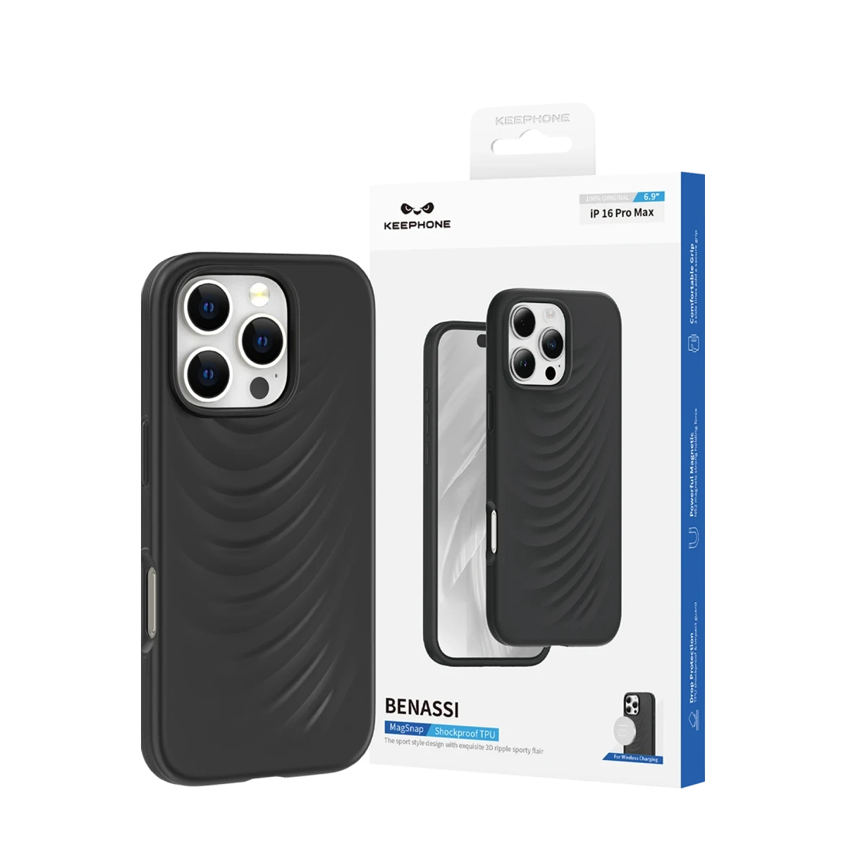 Keephone Apple iPhone 16 Pro Max Benassi Magsafe Kılıf - Çöl Titanyum