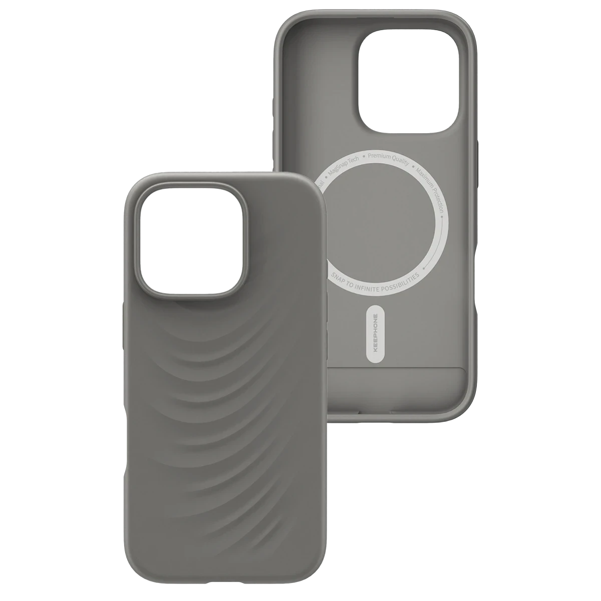 Keephone Apple iPhone 16 Pro Benassi Magsafe Kılıf - Titanyum