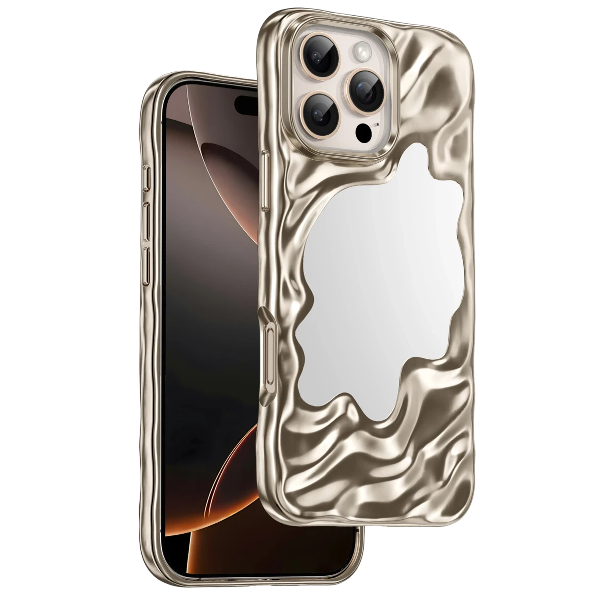 Keephone Apple iPhone 16 Pro Max Surya Magsafe Kılıf - Gold