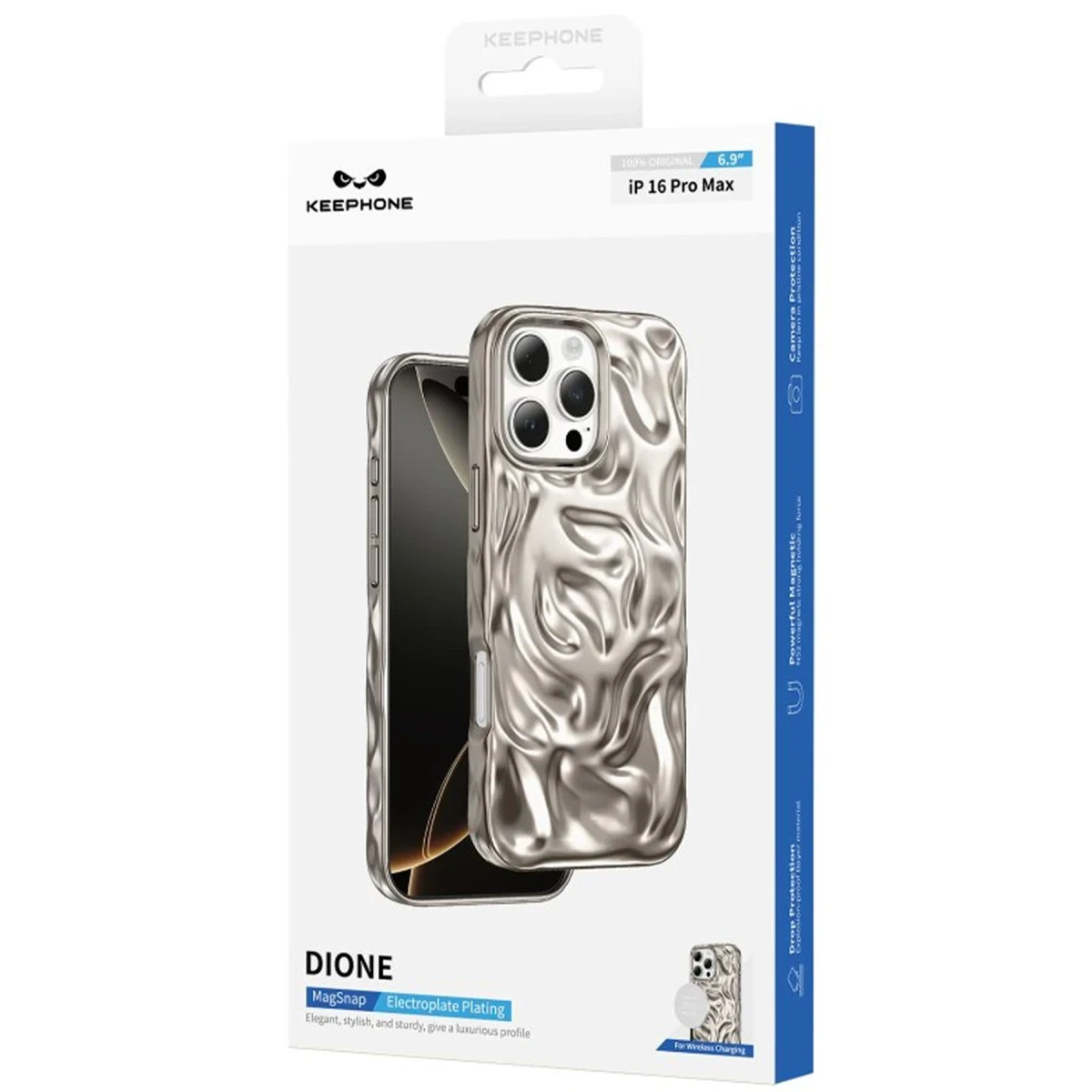 Keephone Apple iPhone 16 Pro Max Dione Magsafe Kılıf - Beyaz