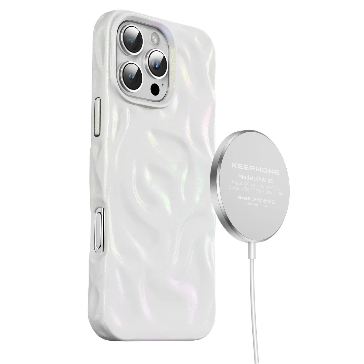 Keephone Apple iPhone 16 Pro Dione Magsafe Kılıf - Beyaz