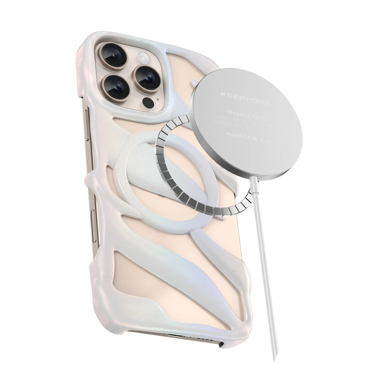 Keephone Apple iPhone 16 Pro Max Helios Magsafe Kılıf - Gold