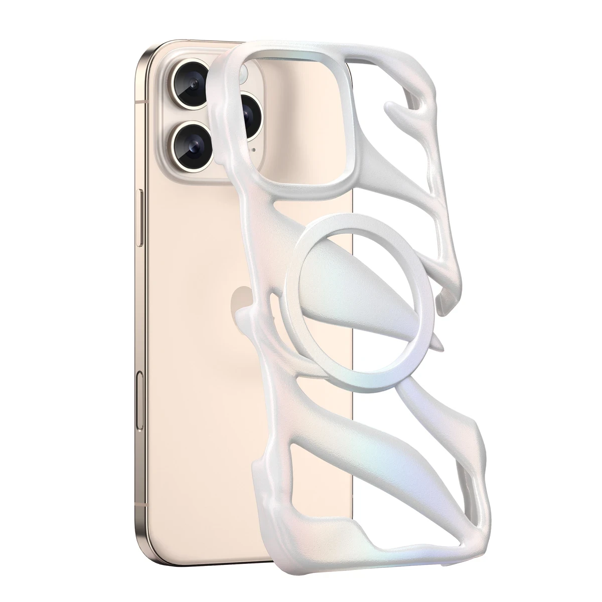 Keephone Apple iPhone 16 Pro Max Helios Magsafe Kılıf - Beyaz