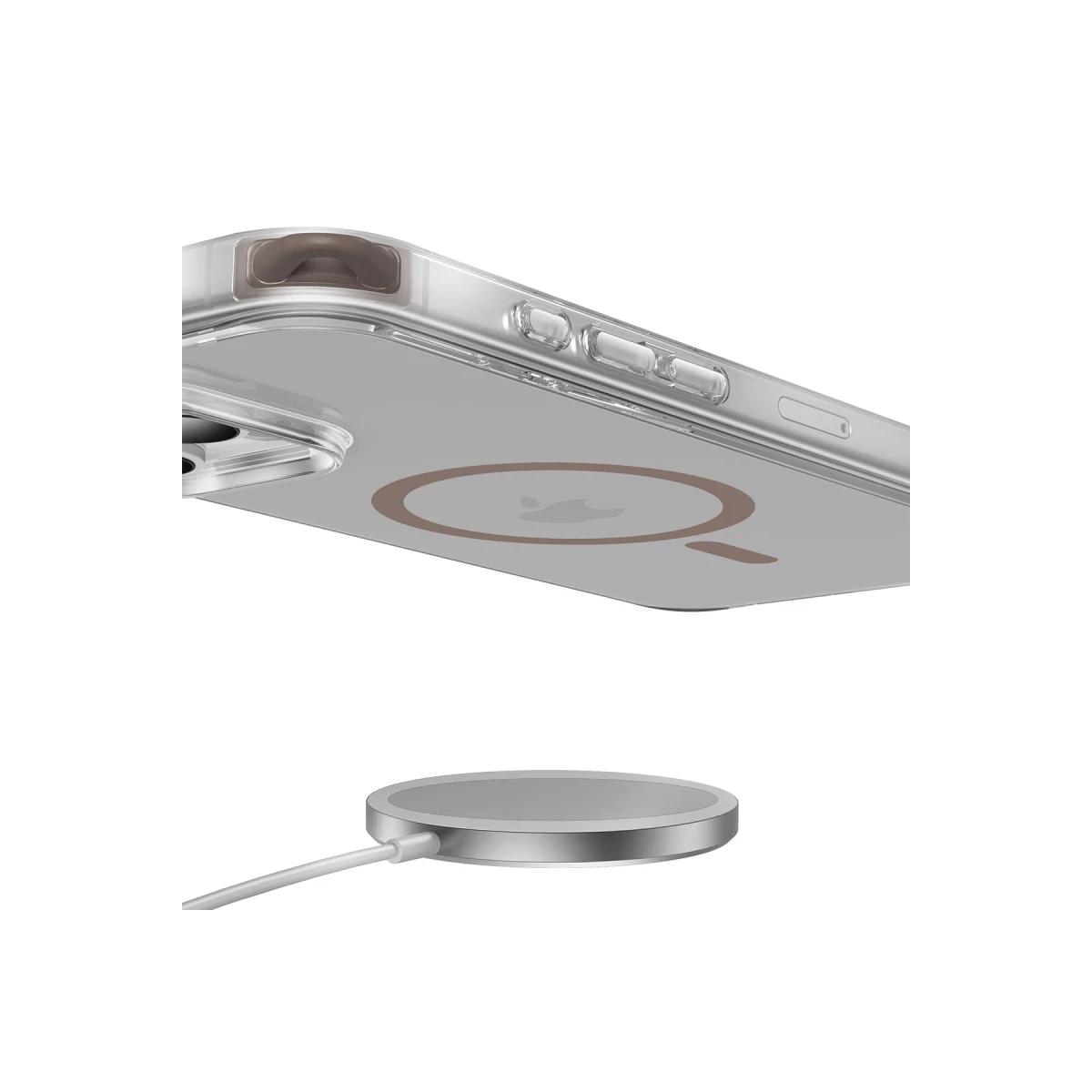 Keephone Apple iPhone 16 Pro MagRock Magsafe Kılıf - Beyaz