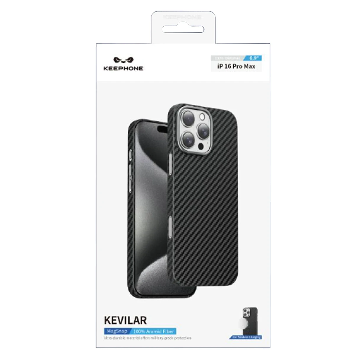 Keephone Apple iPhone 16 Pro Max Kevlar Magsafe Kılıf - Bronz