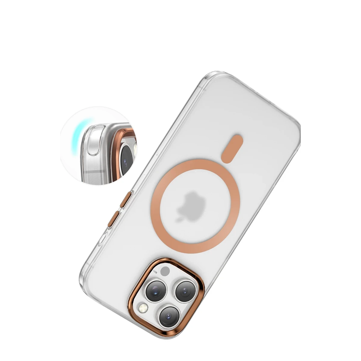 Keephone Apple iPhone 16 Pro Max Dazzle Pro Matte Magsafe Kılıf - Natural Titanyum
