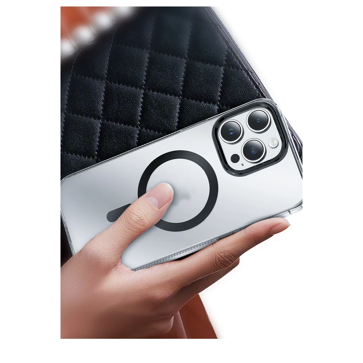 Keephone Apple iPhone 15 Pro Max Dazzle Pro Matte Magsafe Kılıf - Mavi