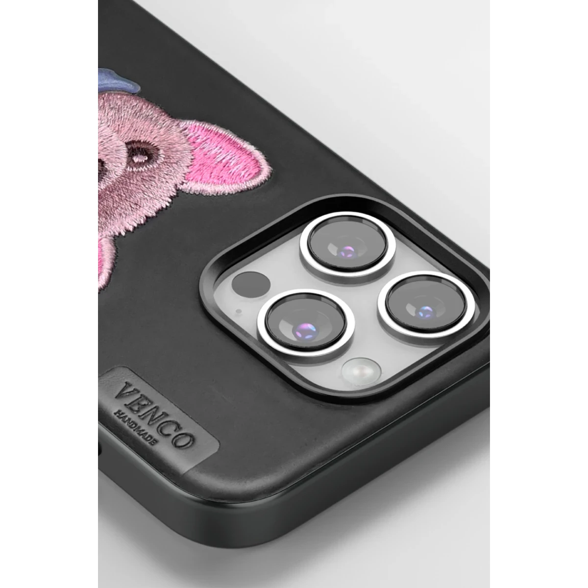 Venco Apple iPhone 16 Pro Max Cute Desenli Kapak - Siyah
