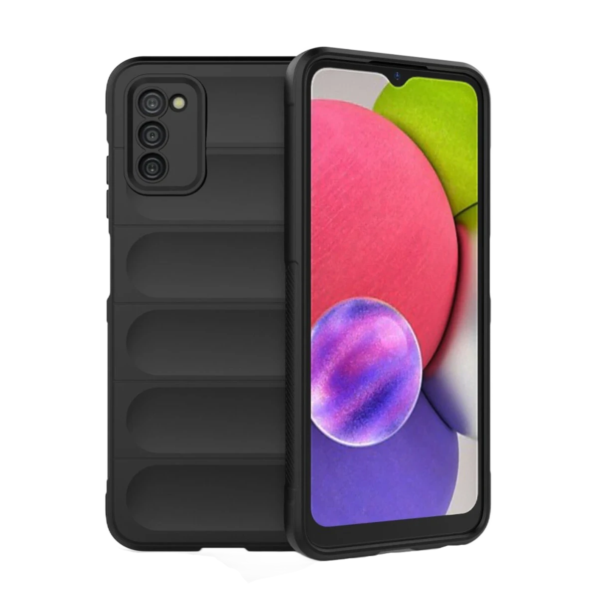 Newface Samsung Galaxy A03S Kılıf Optimum Silikon - Siyah — görsel 4
