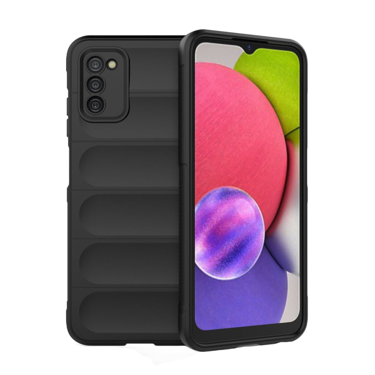 Newface Samsung Galaxy A03S Kılıf Optimum Silikon - Siyah — görsel 7