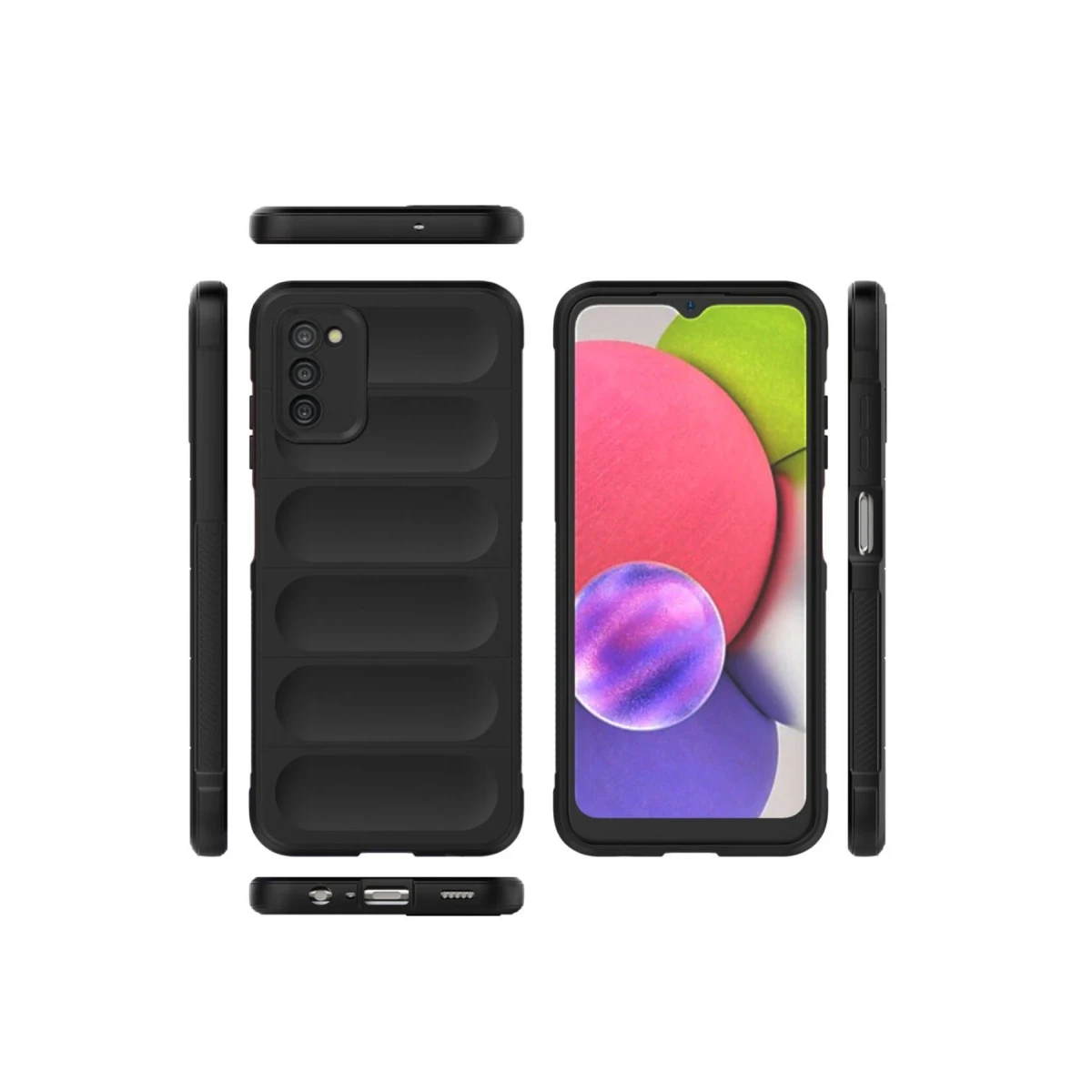 Newface Samsung Galaxy A03S Kılıf Optimum Silikon - Siyah — görsel 5