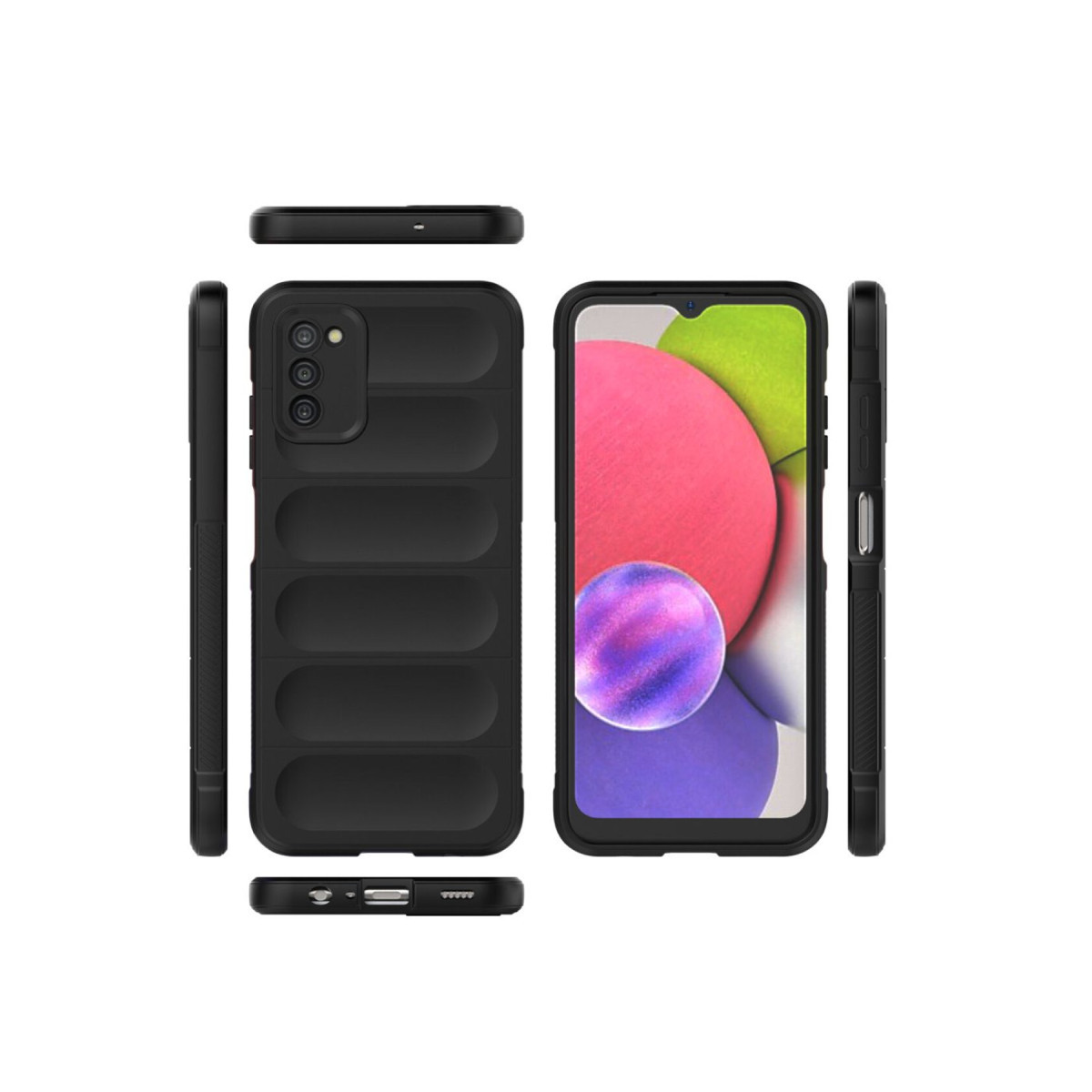 Newface Samsung Galaxy A03S Kılıf Optimum Silikon - Siyah — görsel 8