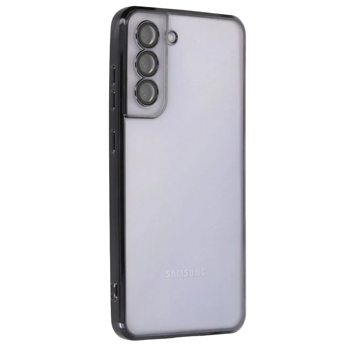 Newface Samsung Galaxy S21 FE Kılıf Razer Lensli Silikon - Siyah — görsel 3
