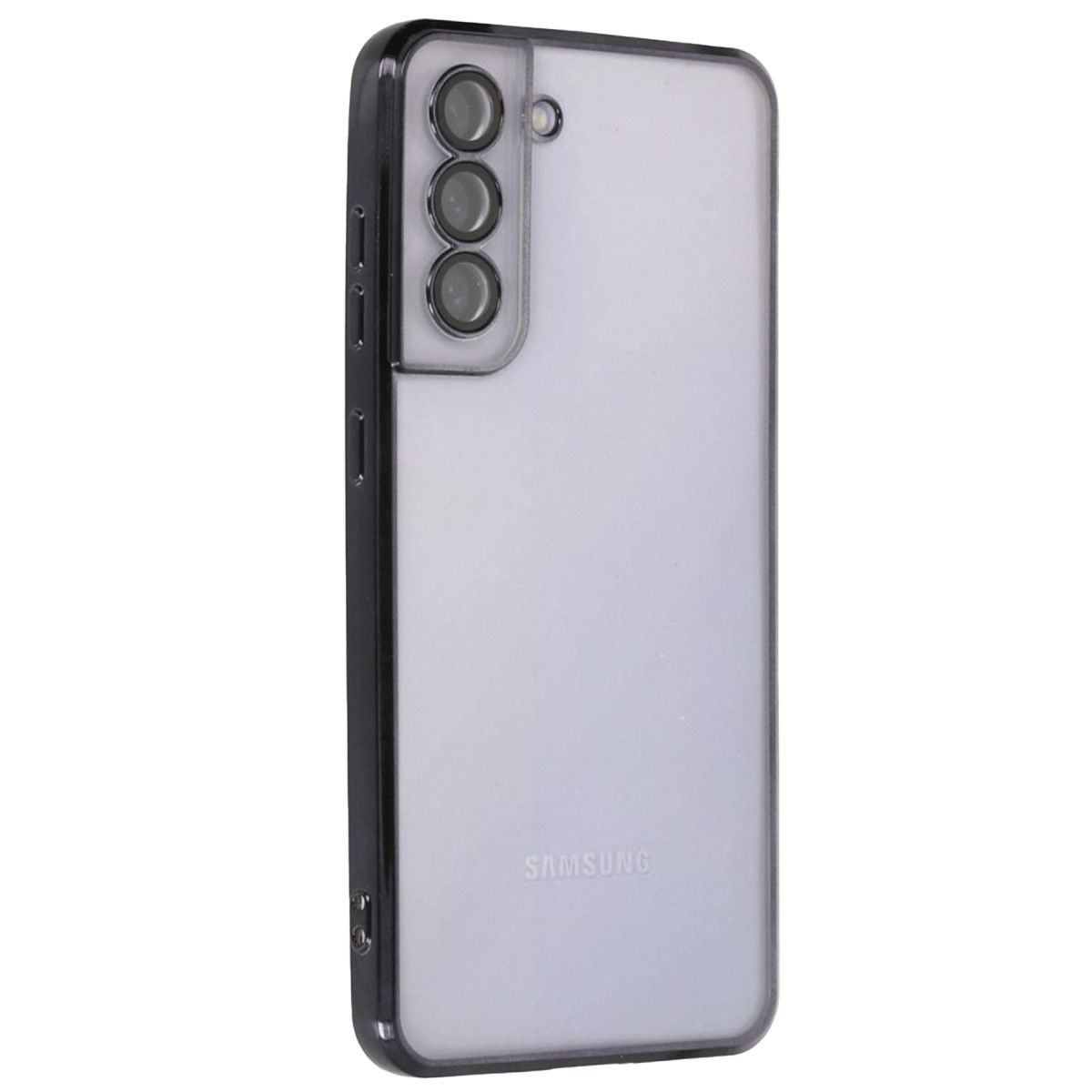 Newface Samsung Galaxy S21 FE Kılıf Razer Lensli Silikon - Siyah — görsel 5