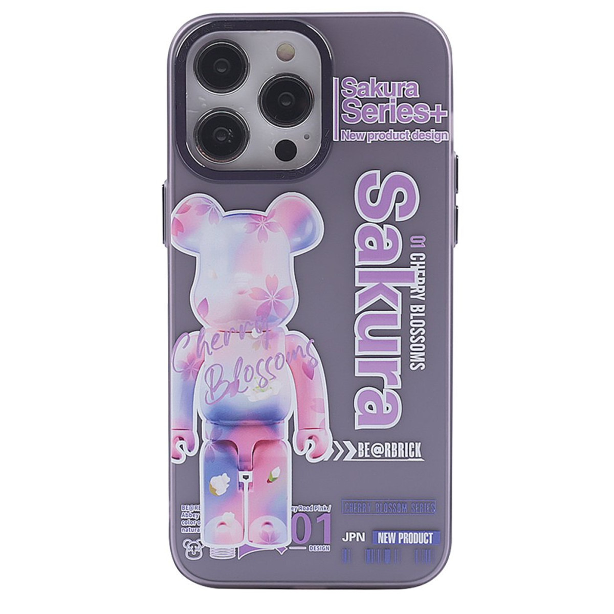 Newface Apple iPhone 14 Pro Max Kılıf Prada Desenli Kapak - Prada Mor - 1 — görsel 3