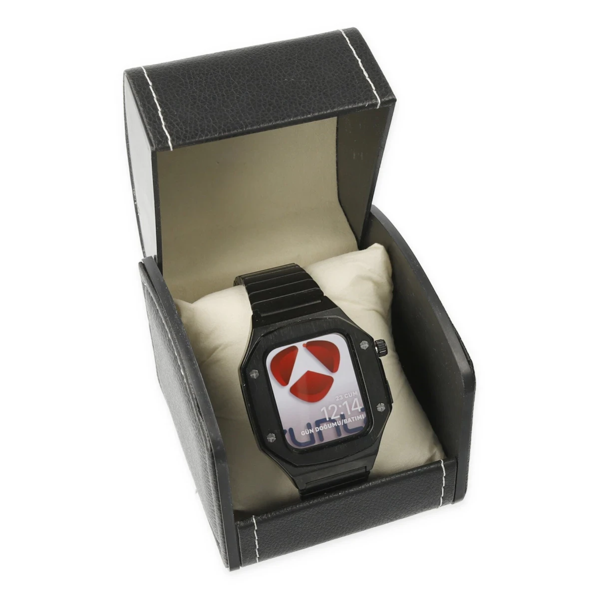 Newface Apple Watch 45mm KR409 Metal Kordon - Siyah — görsel 3