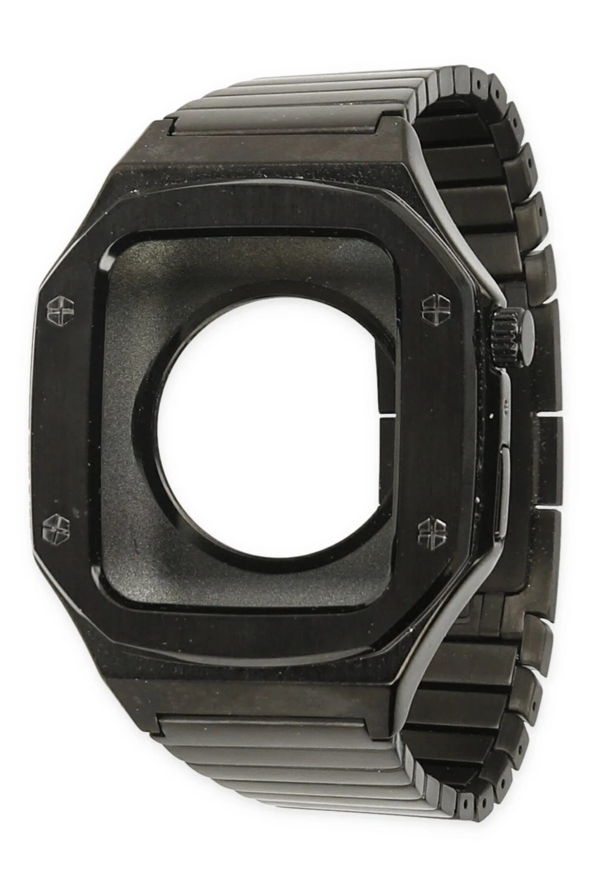 Newface Apple Watch 45mm KR409 Metal Kordon - Siyah