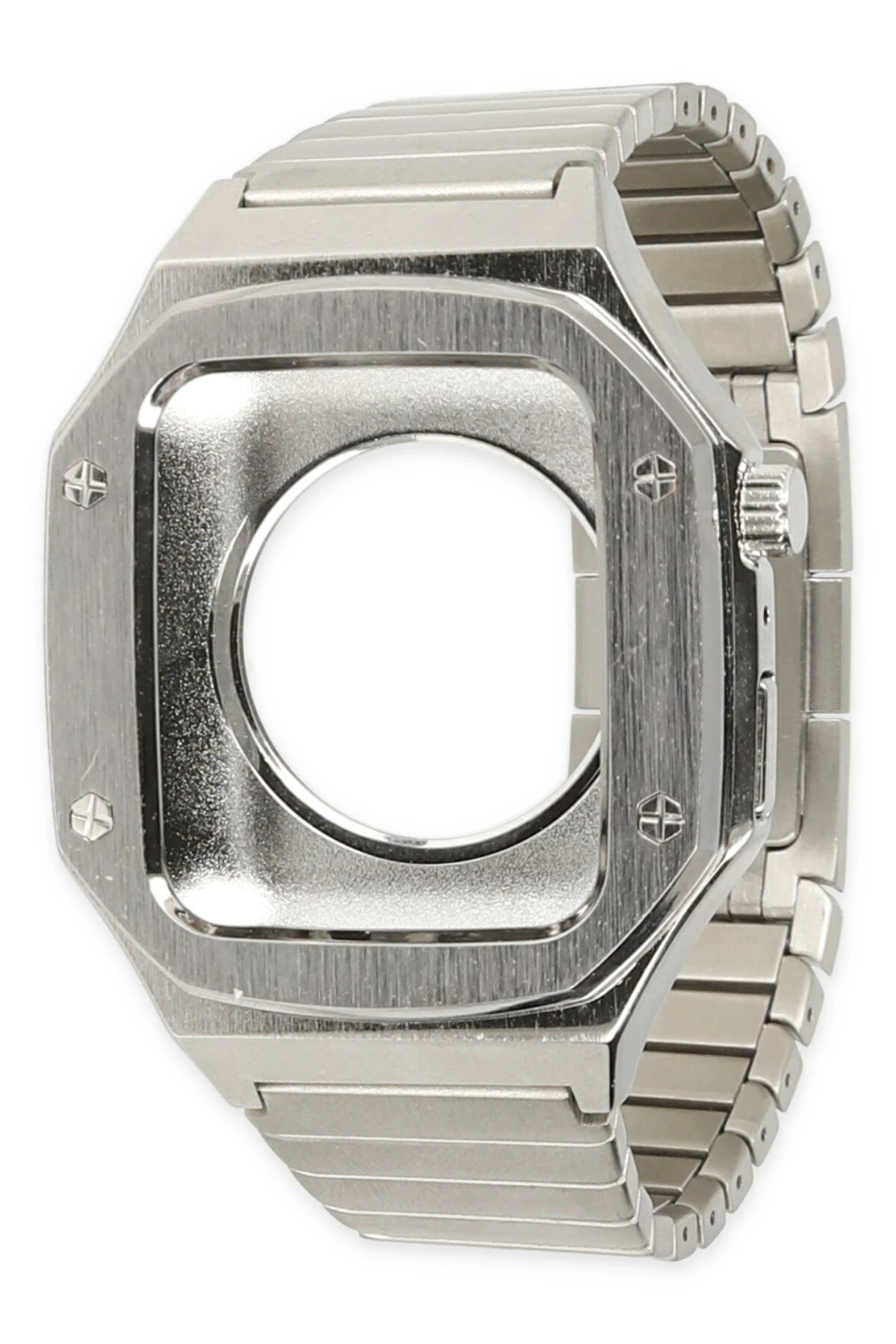 Newface Apple Watch 44mm KR409 Metal Kordon - Gümüş