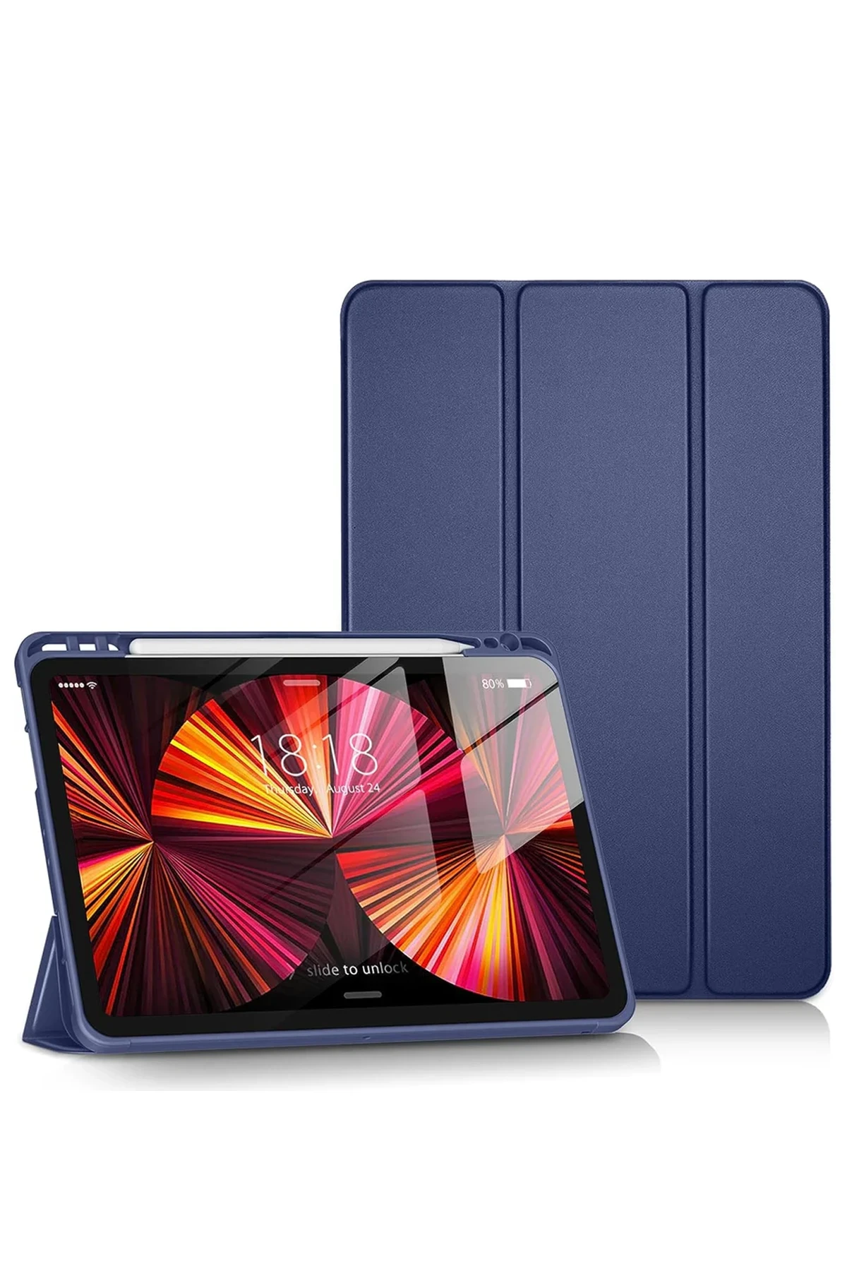 Newface Apple iPad Pro 11 (2024) Kılıf Tablet Smart Kılıf - Lacivert