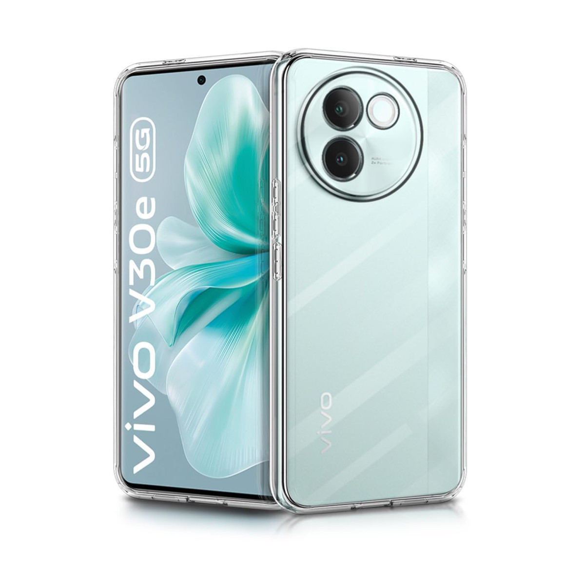 Newface Vivo V30e Kılıf Lüx Şeffaf Silikon — görsel 3