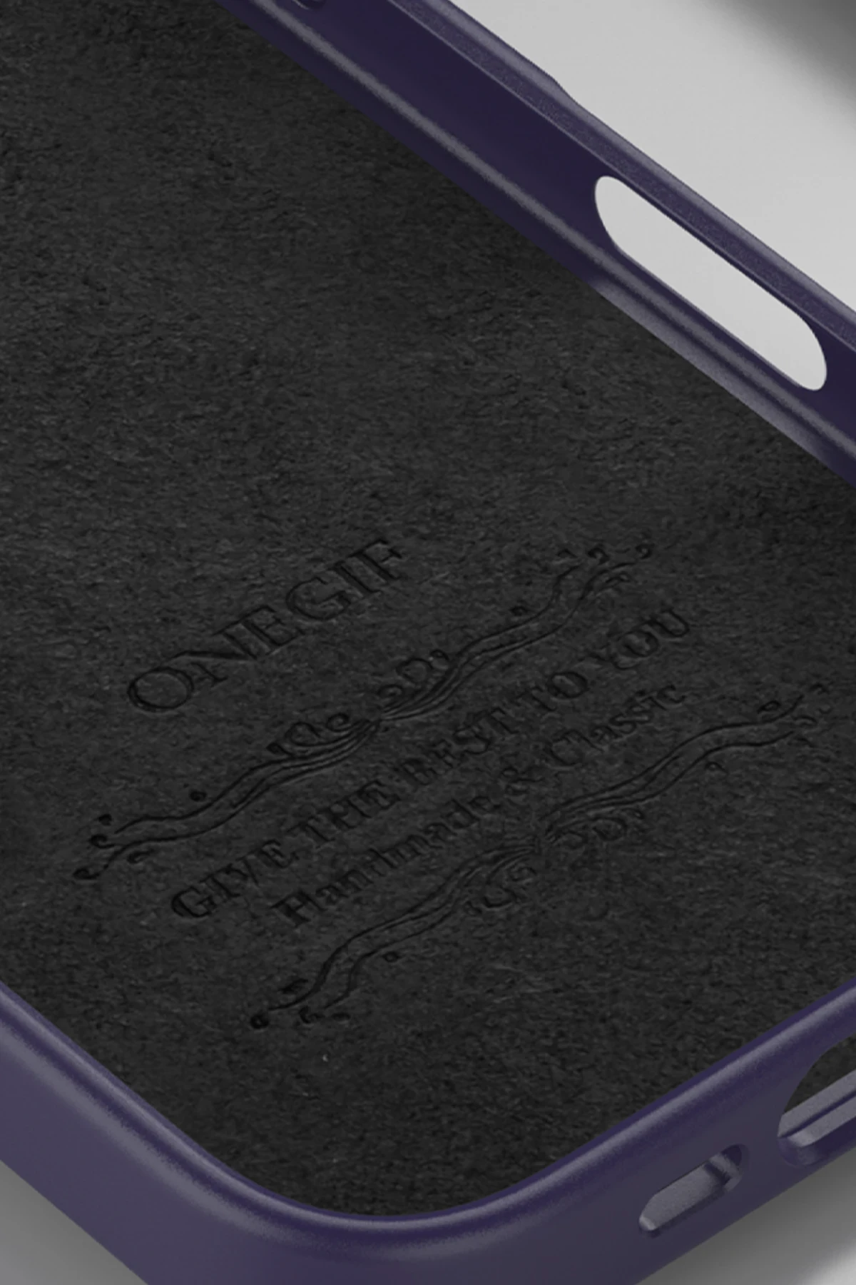Onegif iPhone 16 Bright Simli Kapak - Derin Mor
