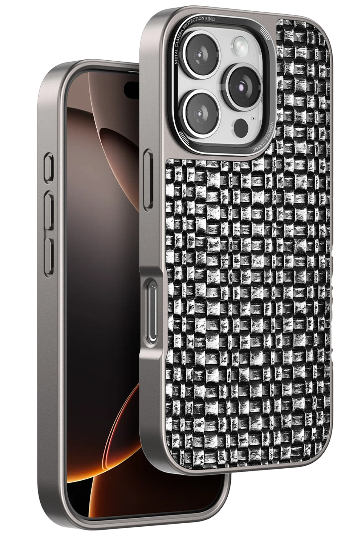 Venco iPhone 16 Pro Brand Kapak - Gümüş