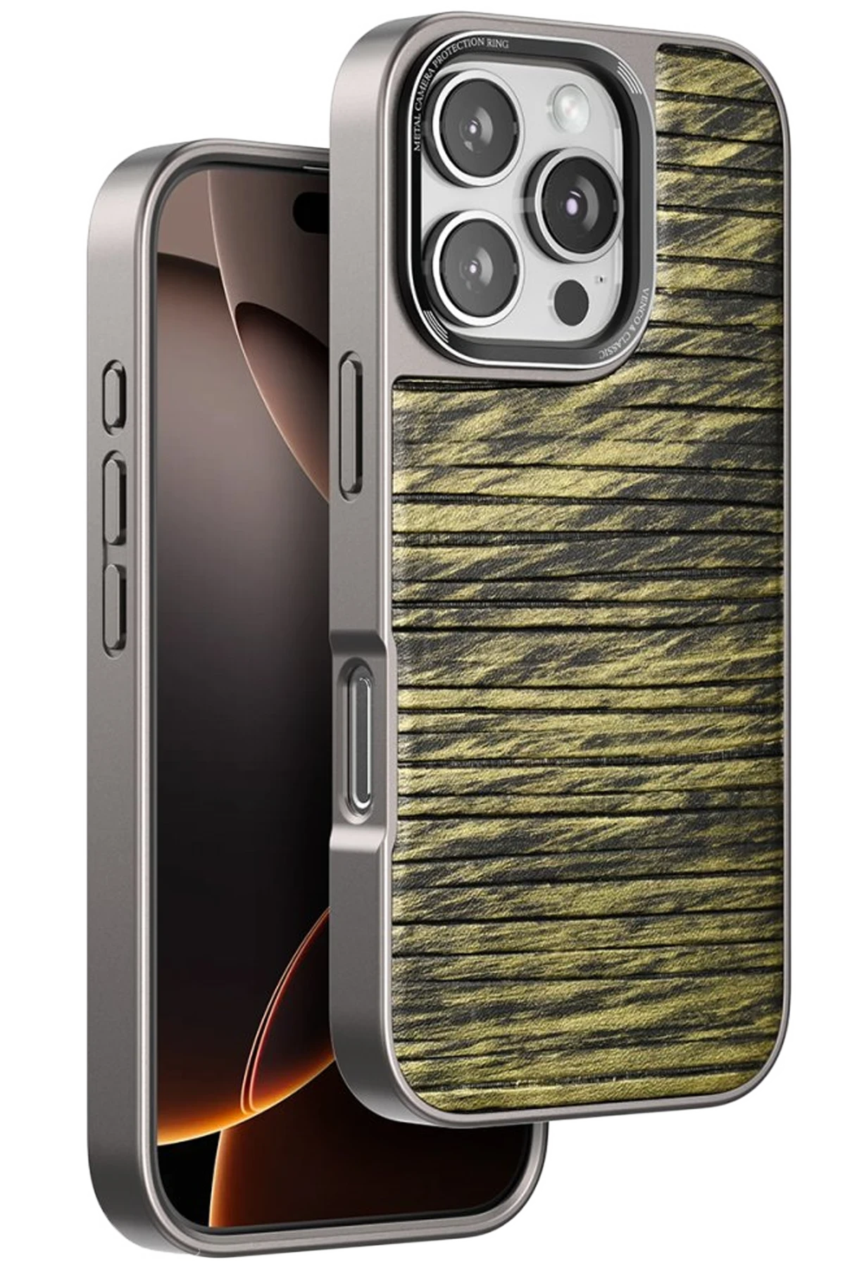 Venco iPhone 16 Pro Max Wave Kapak - Koyu Kahve