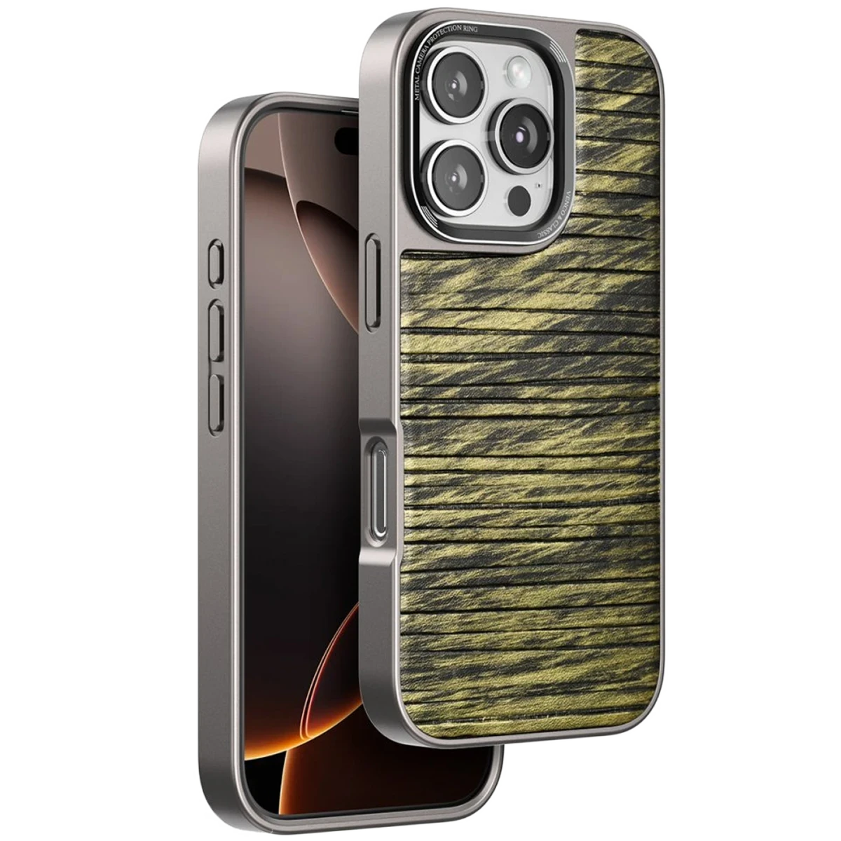 Venco Apple iPhone 16 Pro Wave Kapak - Koyu Kahve