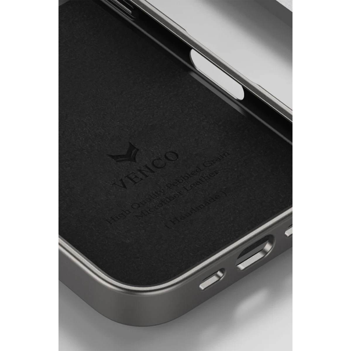 Venco Apple iPhone 16 Pro Wave Kapak - Koyu Kahve