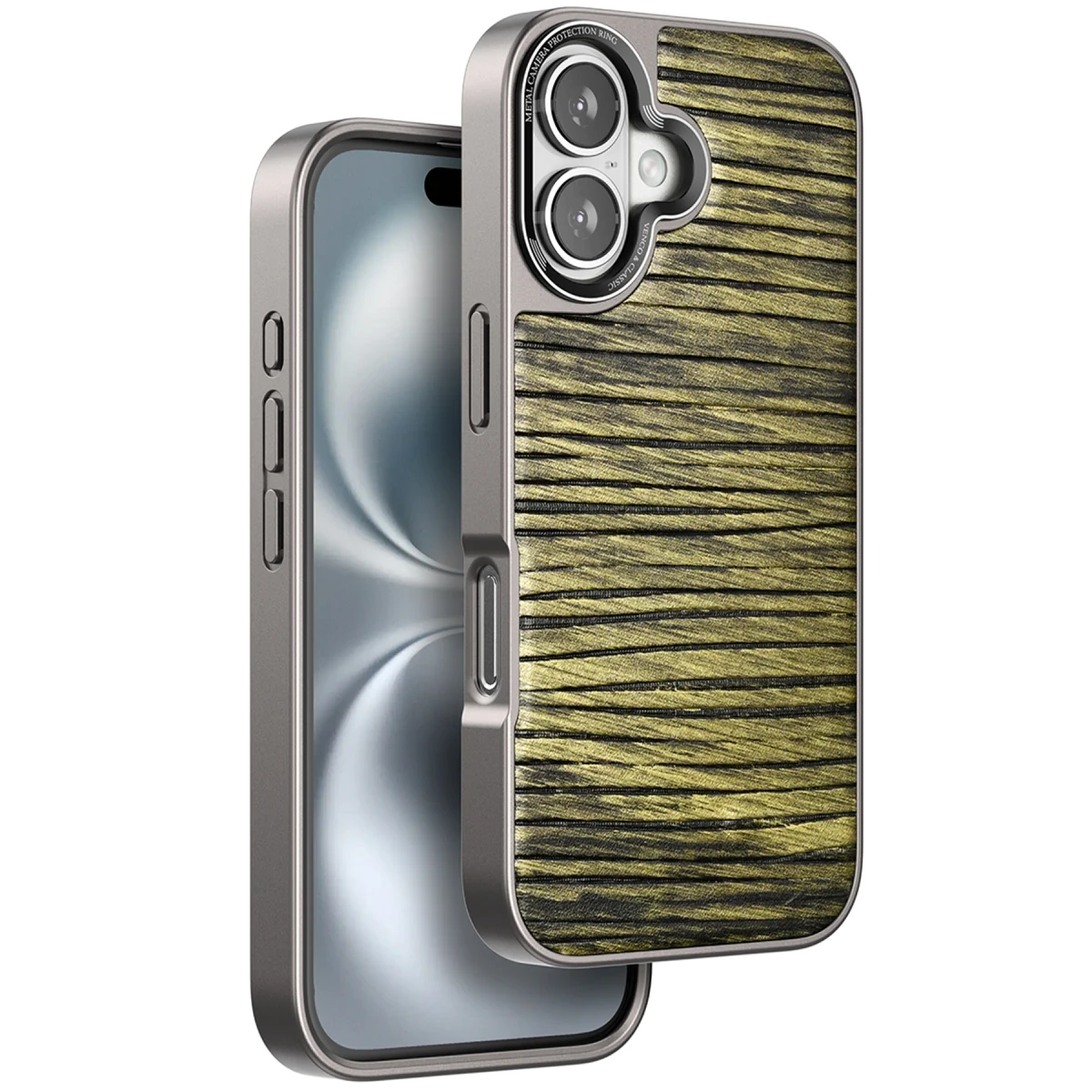 Venco Apple iPhone 16 Wave Kapak - Koyu Kahve