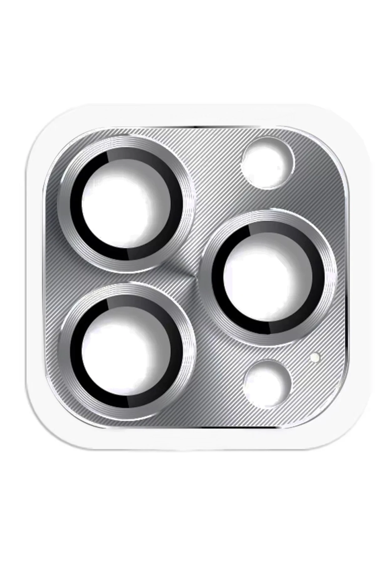 Newface iPhone 16 Pro Max Pers Alüminyum Kamera Lens - Gri