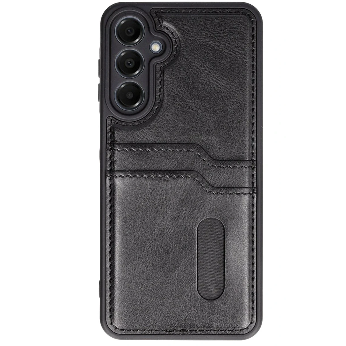 Newface Samsung Galaxy S24 FE Kılıf Sara Kartvizitli Deri Kılıf - Siyah — görsel 3