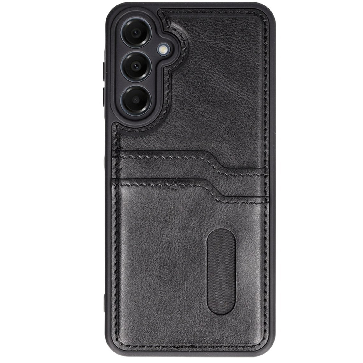 Newface Samsung Galaxy S24 FE Kılıf Sara Kartvizitli Deri Kılıf - Siyah — görsel 5