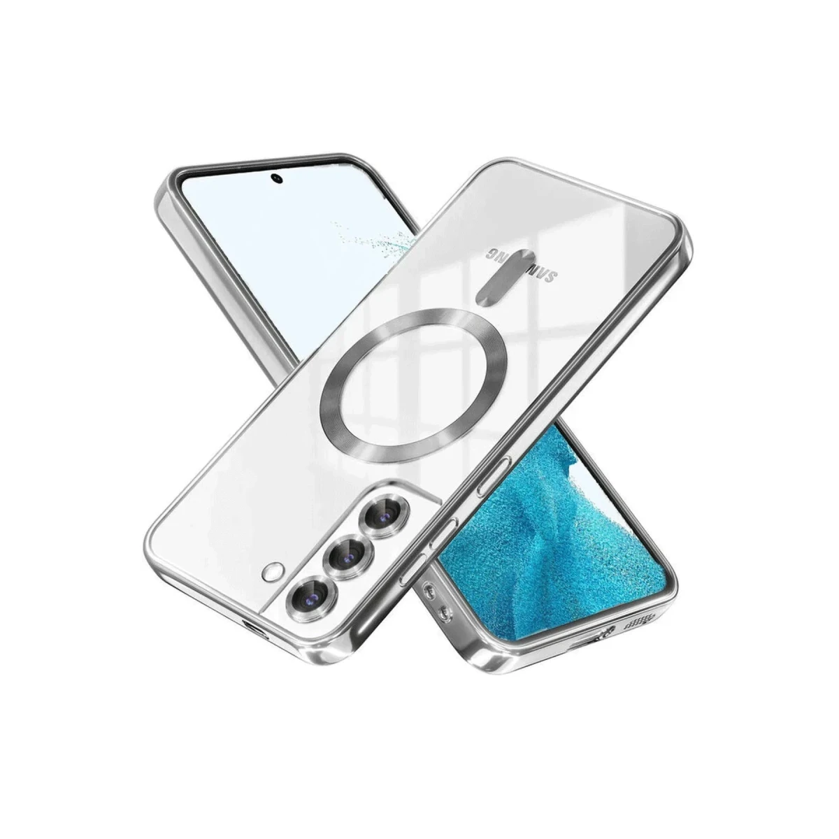 Newface Samsung Galaxy S22 Kılıf Kross Magneticsafe Kapak - Titan Gri — görsel 2
