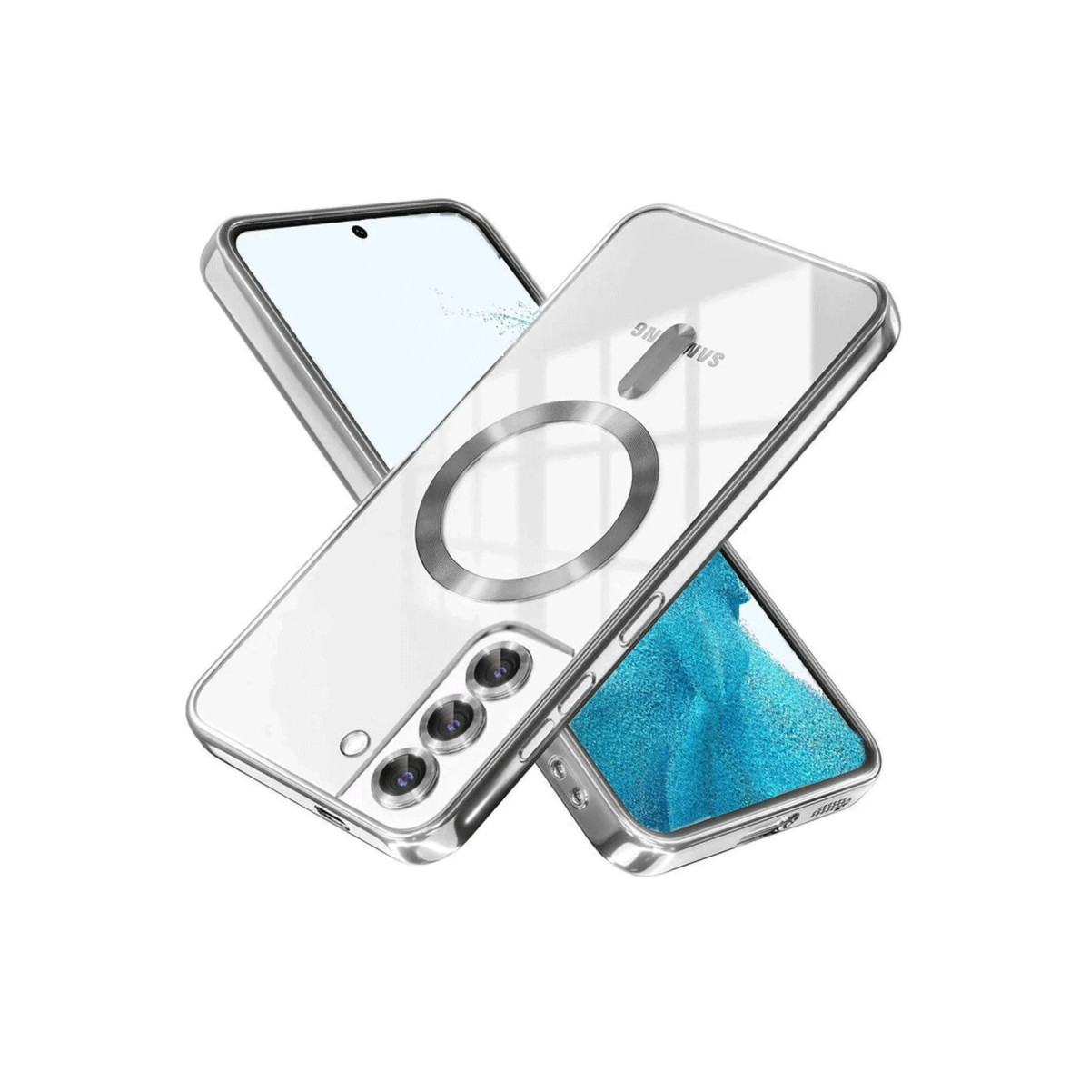 Newface Samsung Galaxy S22 Kılıf Kross Magneticsafe Kapak - Titan Gri — görsel 3