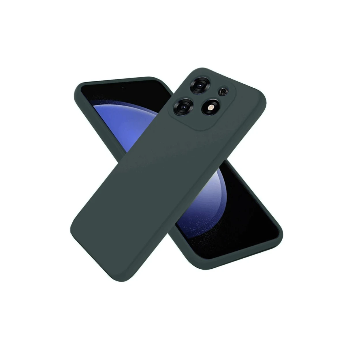 Newface Tecno Spark Go 2024 Kılıf First Silikon - Koyu Yeşil