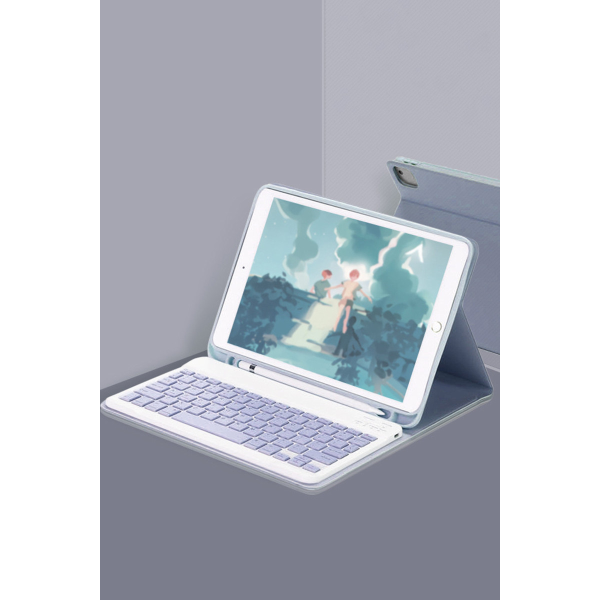 Newface Samsung Galaxy X510 Tab S9 FE 11 Kılıf KC01 Smart Klavyeli Tablet Kılıfı - Lacivert — görsel 7