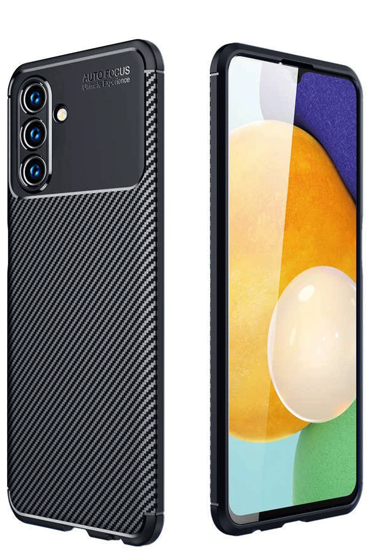 Newface Samsung Galaxy A26 Kılıf Auto Focus Karbon Kapak - Siyah — görsel 2