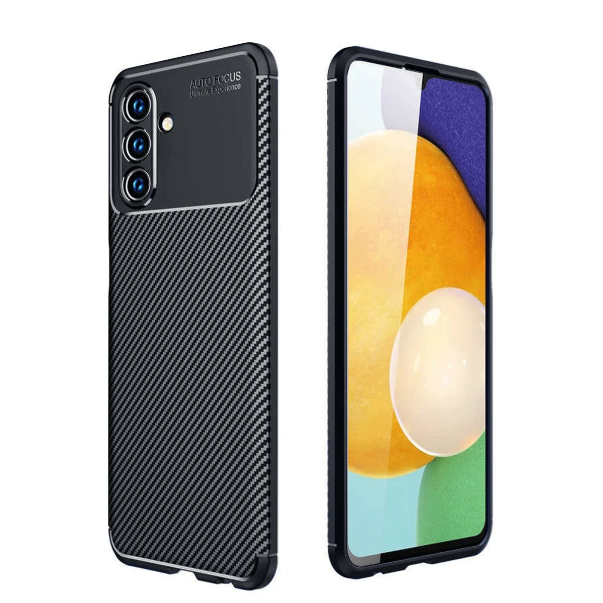 Newface Samsung Galaxy A56 Kılıf Auto Focus Karbon Kapak - Siyah — görsel 6