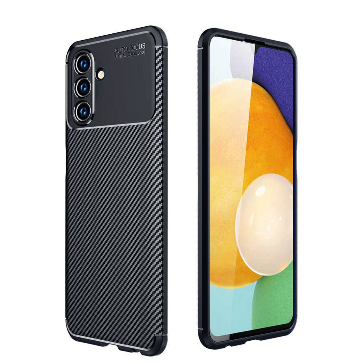 Newface Samsung Galaxy A36 Kılıf Auto Focus Karbon Kapak - Siyah — görsel 3