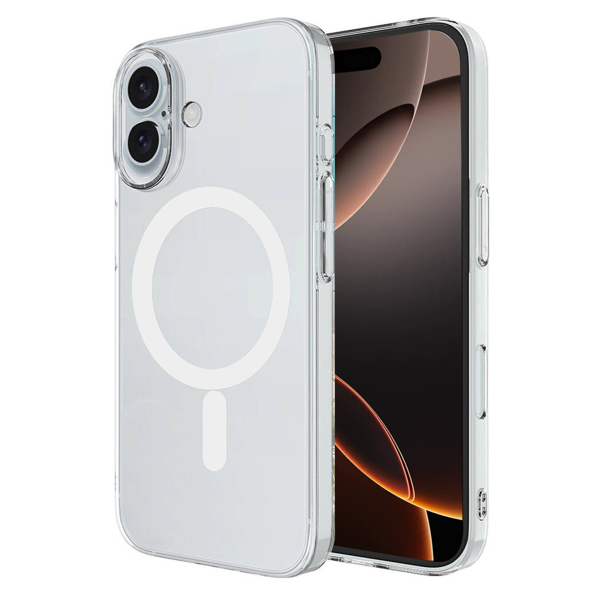 Newface Apple iPhone 16 Plus Kılıf Magneticsafe Şeffaf Silikon - Şeffaf — görsel 3