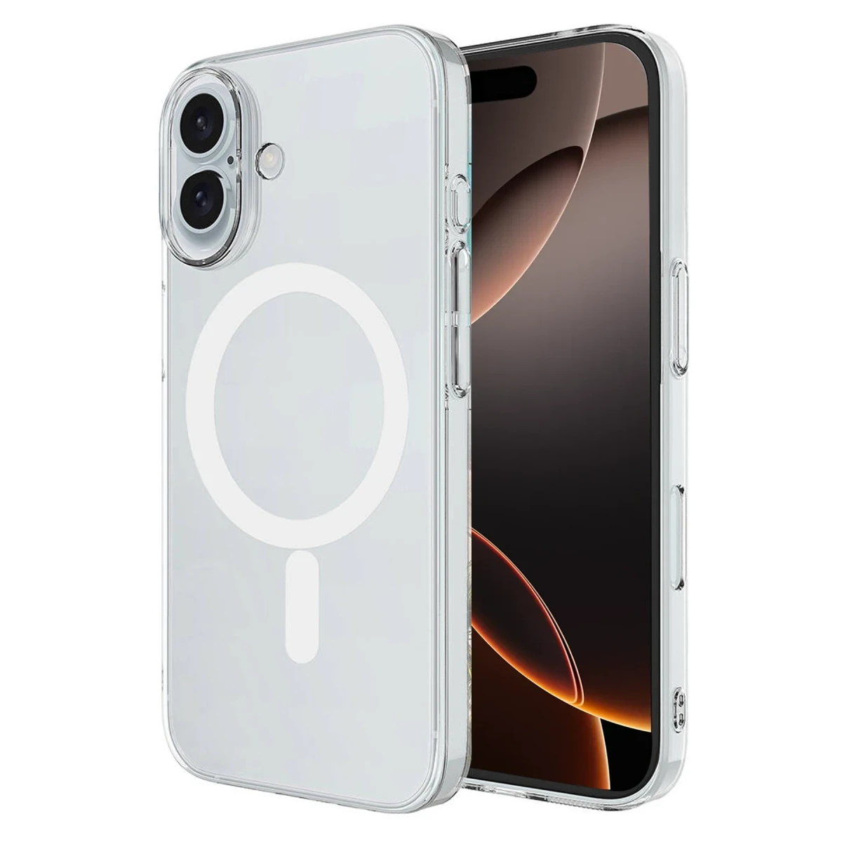 Newface Apple iPhone 16 Kılıf Magneticsafe Şeffaf Silikon - Şeffaf — görsel 2