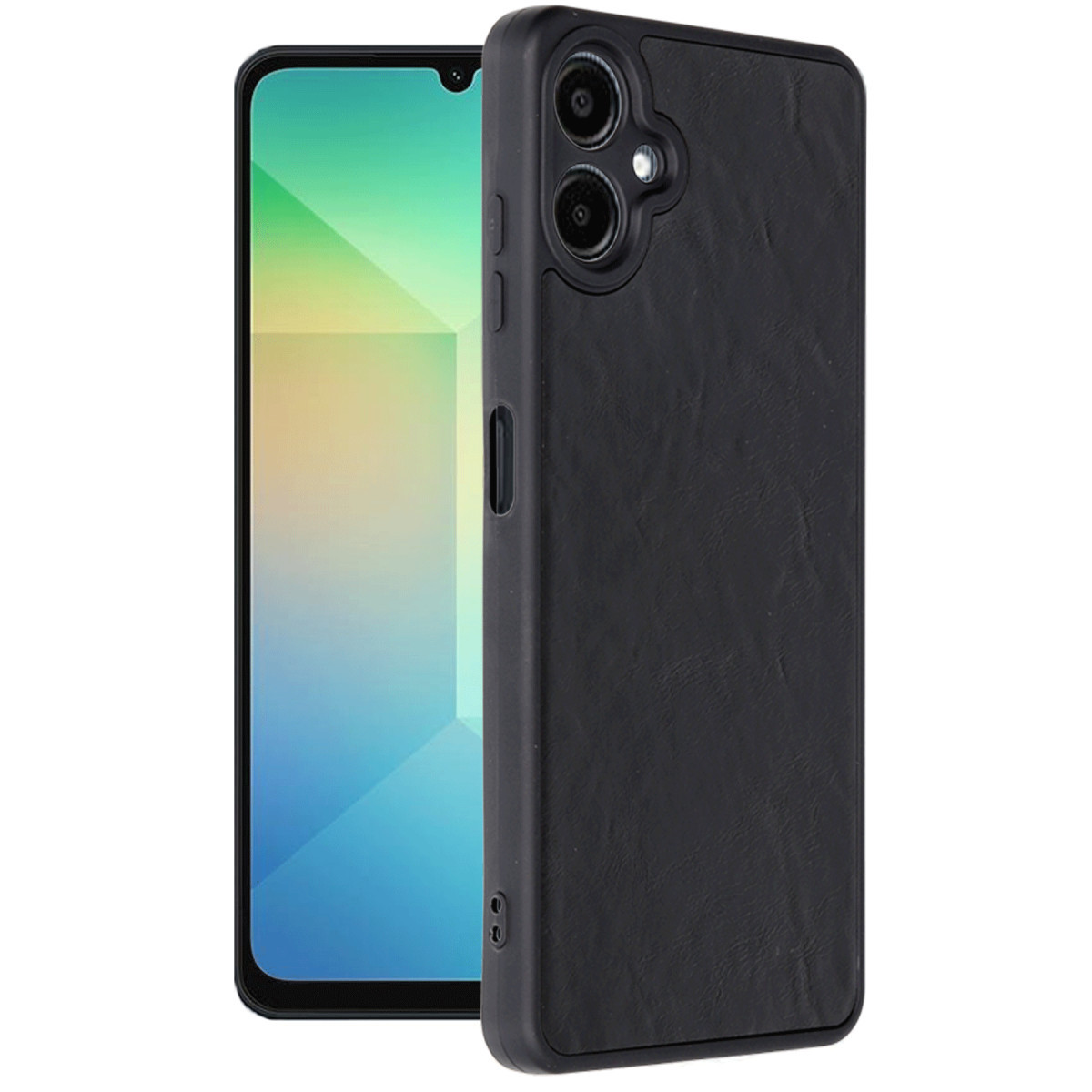 Newface Samsung Galaxy A06 Kılıf Aras Deri Kapak - Siyah — görsel 5