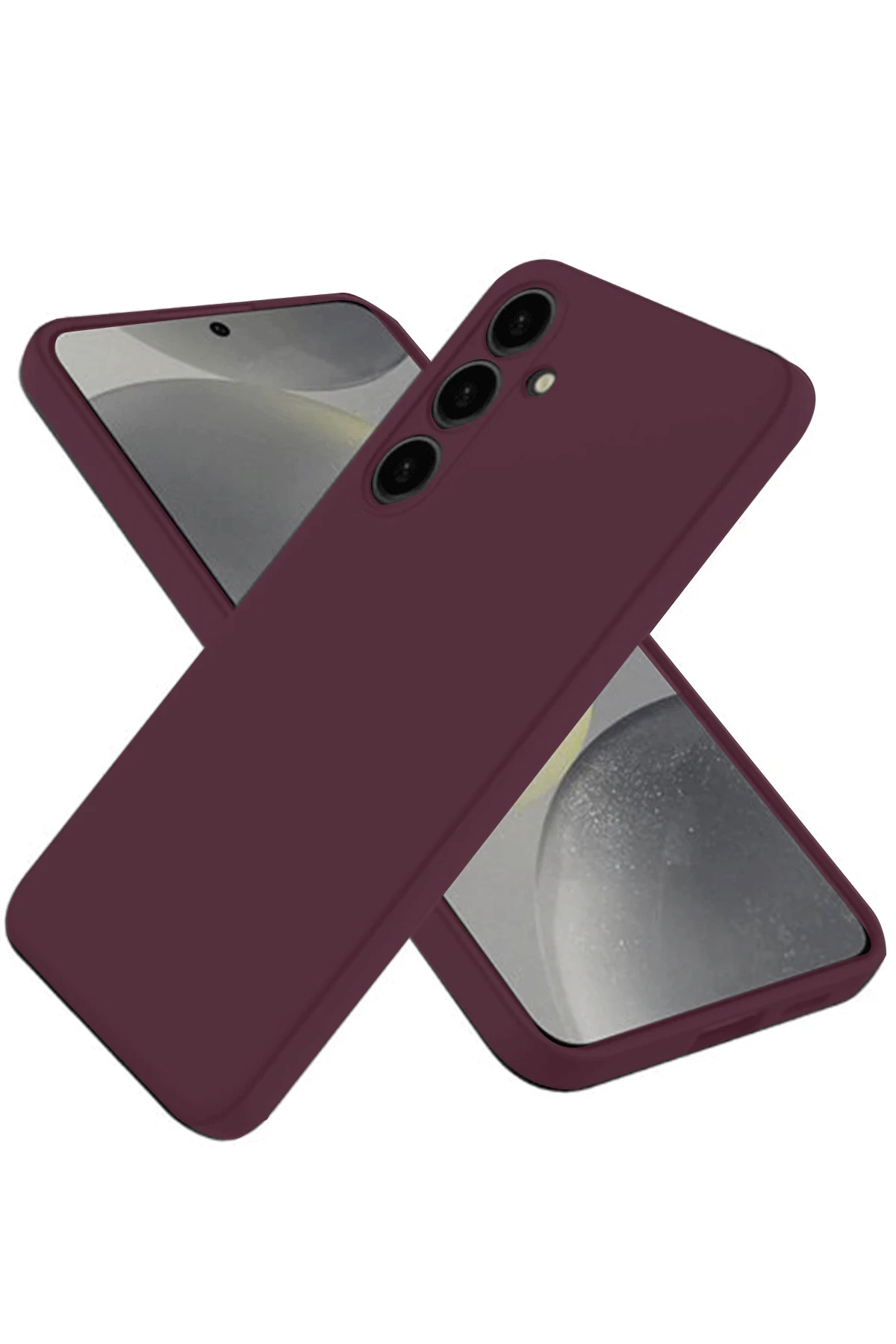 Newface Samsung Galaxy A56 Kılıf First Silikon - Mürdüm