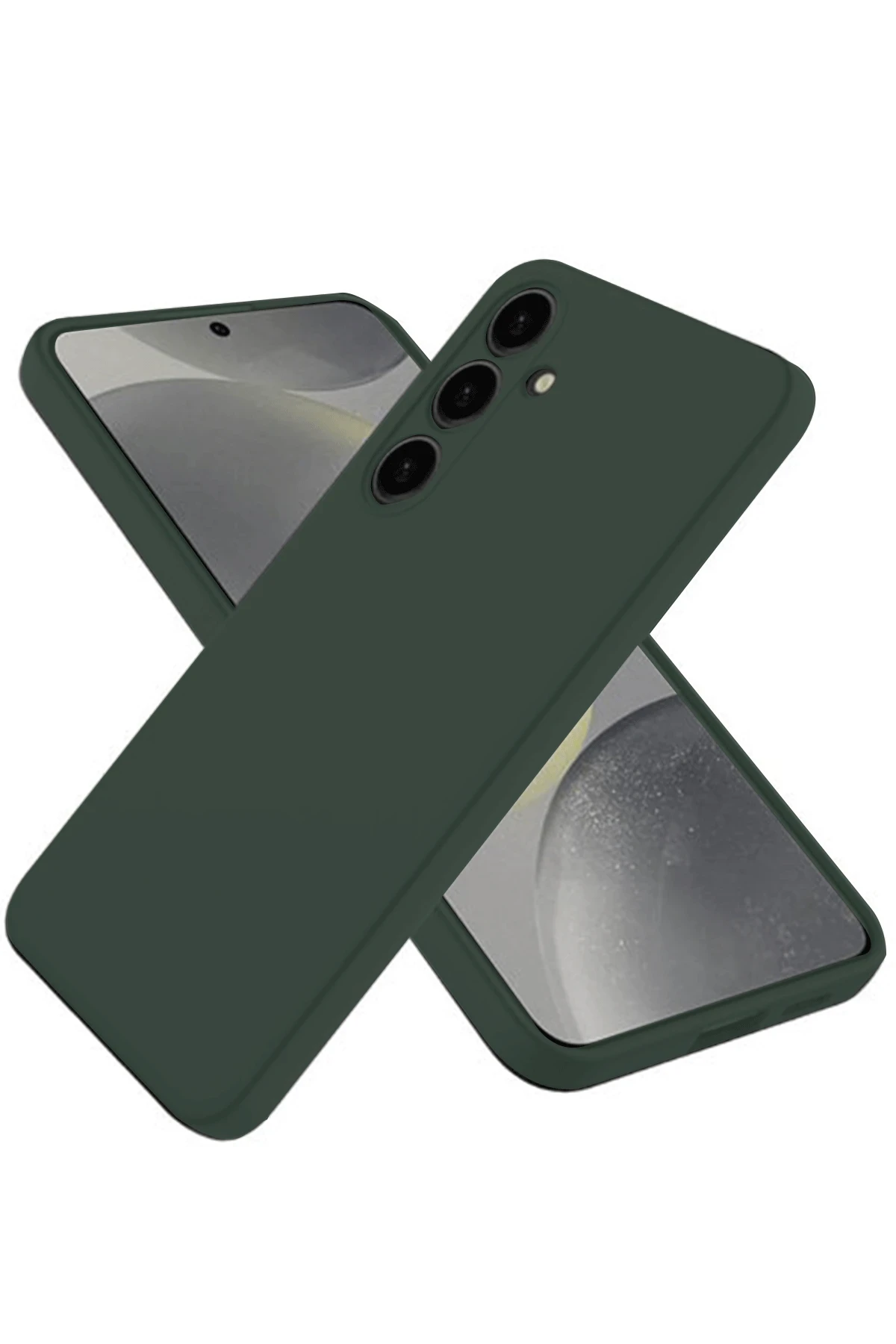 Newface Samsung Galaxy A26 Kılıf First Silikon - Koyu Yeşil