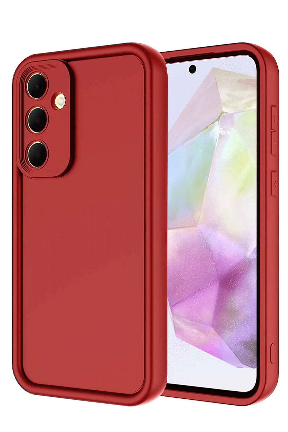 Newface Samsung Galaxy A36 Kılıf Viera Silikon - Kırmızı