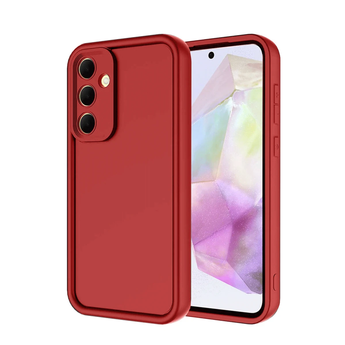 Newface Samsung Galaxy A36 Kılıf Viera Silikon - Kırmızı