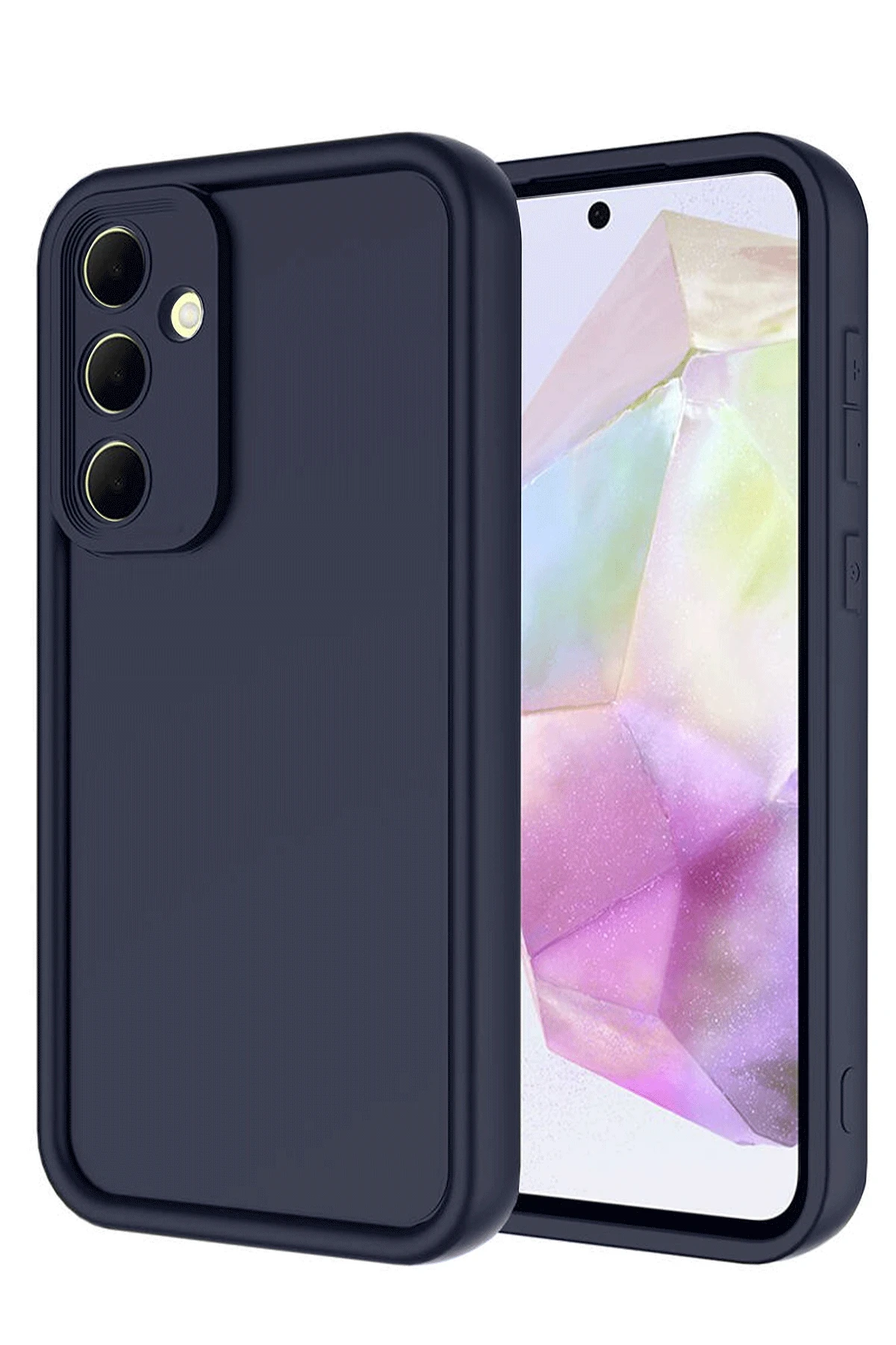 Newface Samsung Galaxy A56 Kılıf Viera Silikon - Lacivert